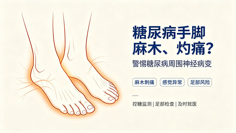 糖尿病手脚麻木灼痛 警惕糖尿病周围神经病变.jpg 糖尿病手脚麻木灼痛 警惕糖尿病周围神经病变.jpg
